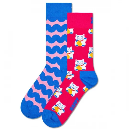 Obrázek produktu Happy Socks Ponožky modrá / růžová / purpurová / bílá