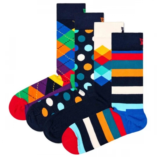 Obrázek produktu Happy Socks Ponožky námořnická modř / světlemodrá / červená / bílá