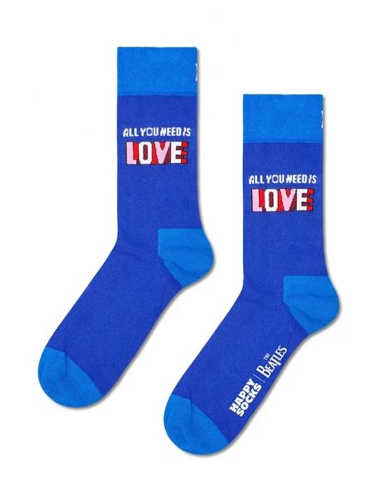 Obrázek produktu Happy Socks ponožky s bavlnou x BEATLES modrá