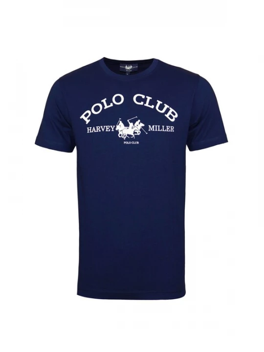 Obrázek produktu HARVEY MILLER Tričko 'Club' tmavě modrá / bílá