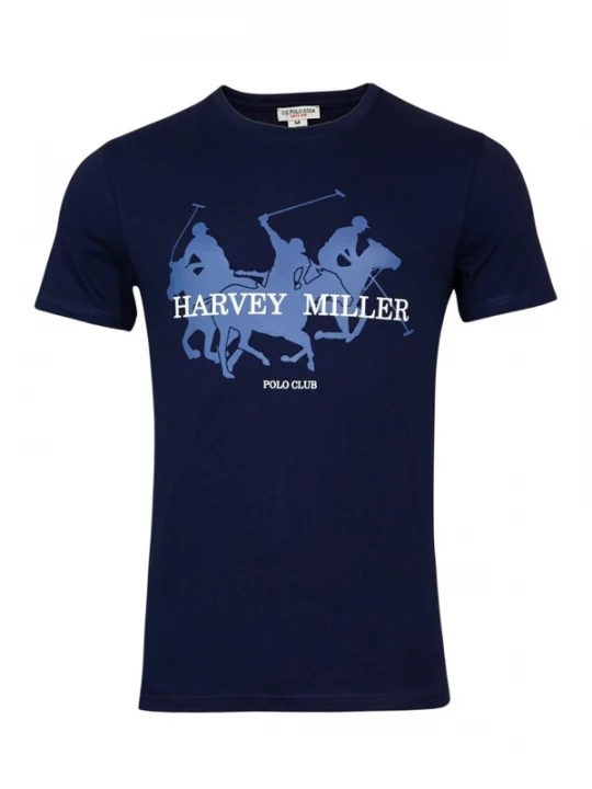 Obrázek produktu HARVEY MILLER Tričko  královská modrá / tmavě modrá / bílá