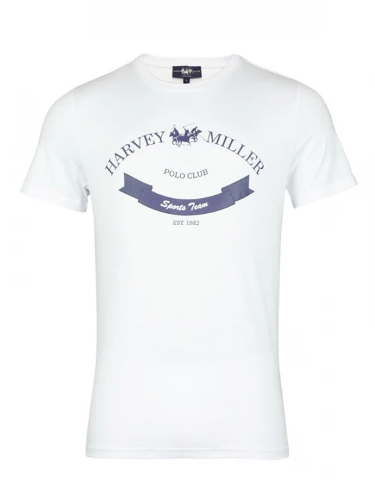 Obrázek produktu HARVEY MILLER Tričko  tmavě modrá / bílá
