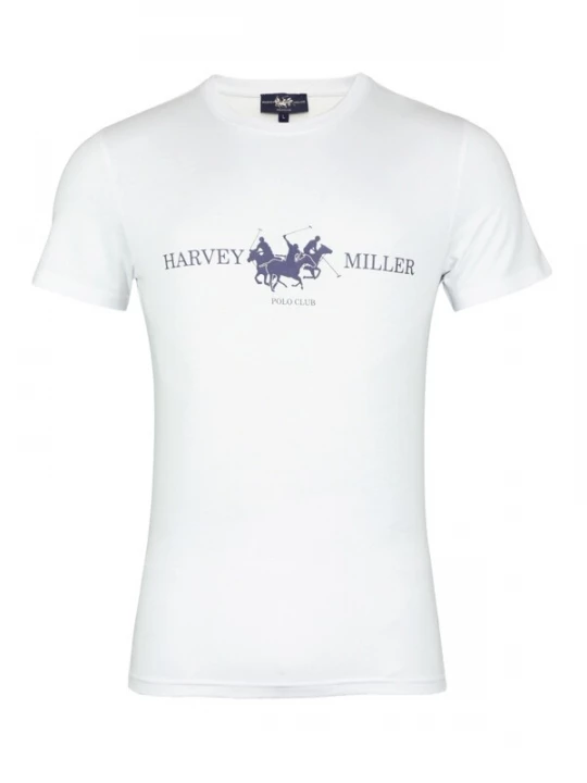 Obrázek produktu HARVEY MILLER Tričko  tmavě modrá / bílá