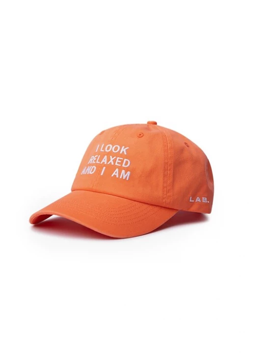 Obrázek produktu Hatline Lab Kšiltovka 'Lowkey' oranžová / bílá