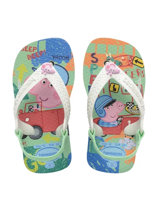 Obrázek produktu Havaianas pantofle dětské BABY PEPPA PIG zelená