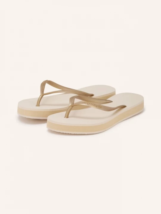 Obrázek produktu Havaianas Prstové Ponožky Slim krémová / černošedá