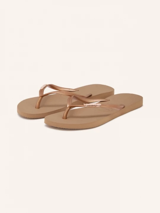 Obrázek produktu Havaianas Prstové Sandály Slim Logo Metallic béžová
