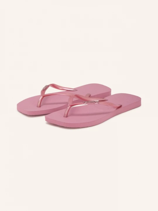 Obrázek produktu Havaianas Prstové Sandály Slim Square Logo Metallic starorůžová