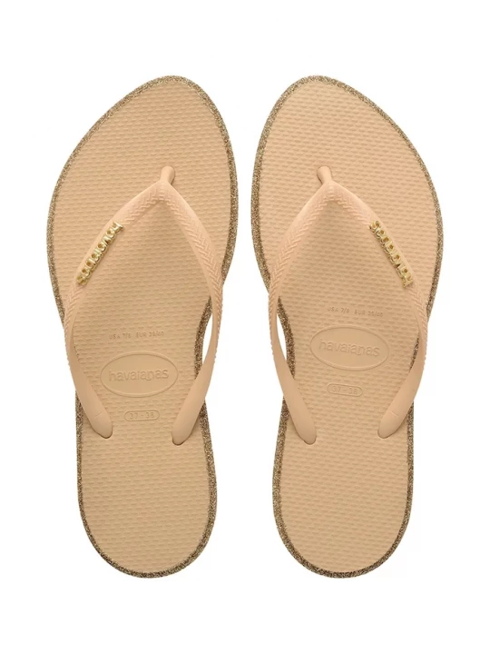 Obrázek produktu Havaianas žabky dámské SLIM POINT GLITTER béžová