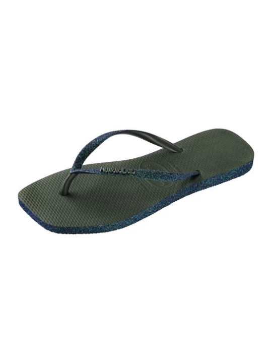 Obrázek produktu HAVAIANAS Žabky 'Slim Square Sparkle' tmavě modrá / olivová