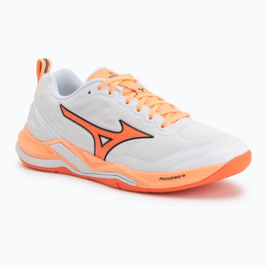 Obrázek produktu Házenkářské boty Mizuno Wave Stealth Elite white / lava orange