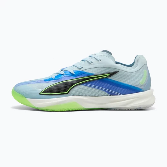 Obrázek produktu Házenkářské boty PUMA Accelerate Nitro SQD 5 aqua glow / puma black / green glare / royal sapphire Modrá