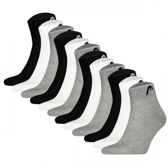 Obrázek produktu HEAD Ponožky šedá / černá / bílá