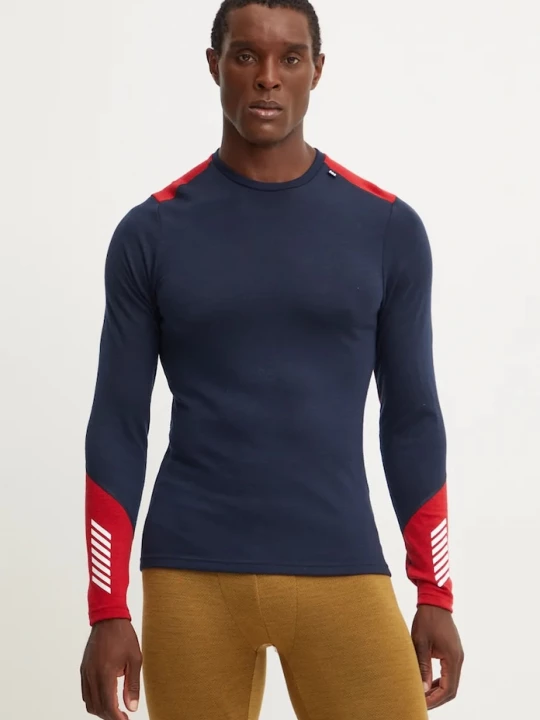 Obrázek produktu Helly Hansen Funkční vlněné tričko dlouhým rukávem Helly Hansen LIFA MERINO námořnická modř