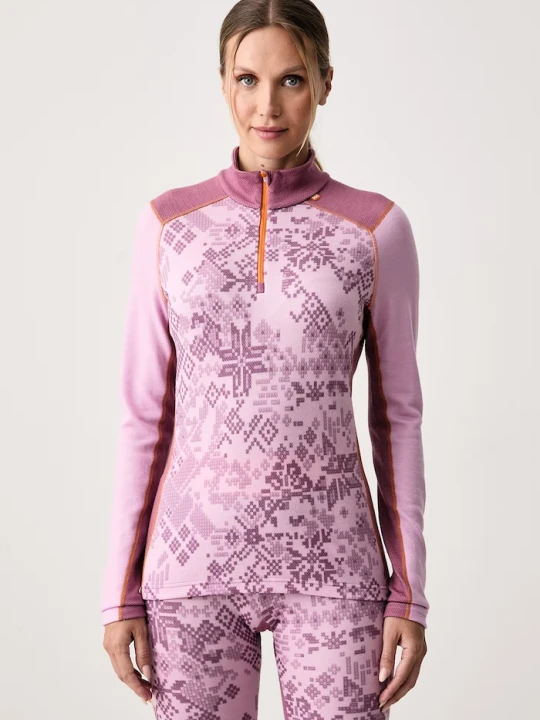 Obrázek produktu Helly Hansen termo tričko s dlouhým rukávem dámské s merino vlnou LIFA MERINO růžová