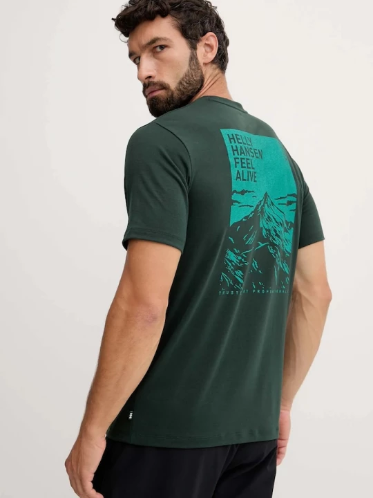 Obrázek produktu Helly Hansen Tričko Helly Hansen SKOG RECYCLED GRAPHIC zelená