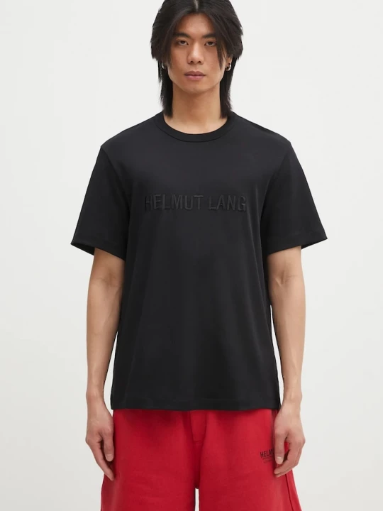 Obrázek produktu Helmut Lang Bavlněné tričko Helmut Lang Logo Ov Tee.Hvy Ever černá