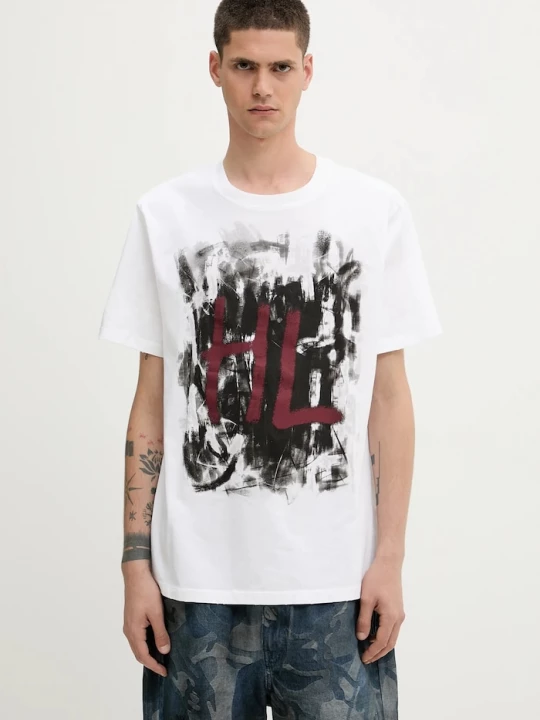Obrázek produktu Helmut Lang Bavlněné tričko Helmut Lang SCRIBBLE.T3.MAL.LT.