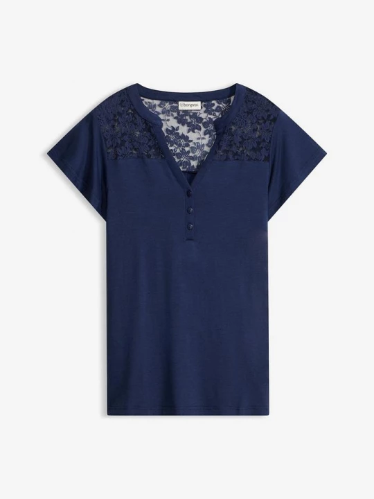 Obrázek produktu Henley tričko z viskózové směsi BonPrix
