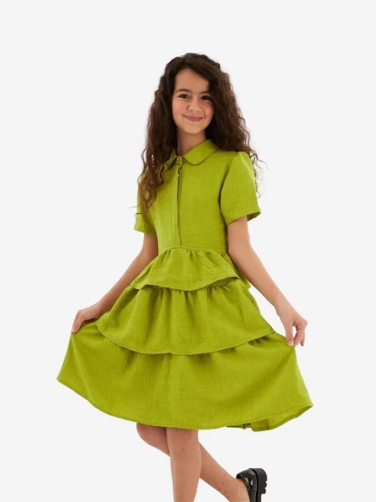 Obrázek produktu Hilal Akinci Kids Šaty 'HİLAL AKINCI KİDS Kinder Kleid' limetková