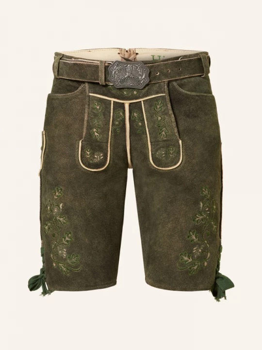 Obrázek produktu Hirscher Kožené Krojové Kalhoty Bamberg khaki