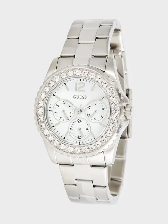 Obrázek produktu Hodinky Guess stříbrná barva