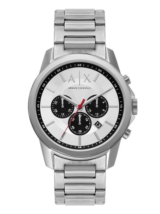 Obrázek produktu Hodinky se stopkami Armani Exchange stříbrná barva