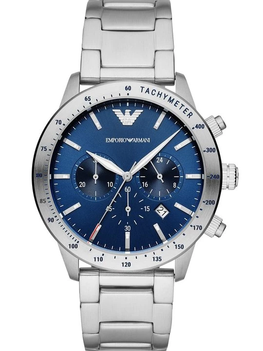 Obrázek produktu Hodinky se stopkami Emporio Armani stříbrná barva