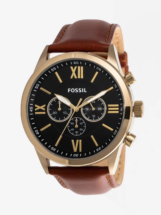 Obrázek produktu Hodinky se stopkami Fossil zlatá barva
