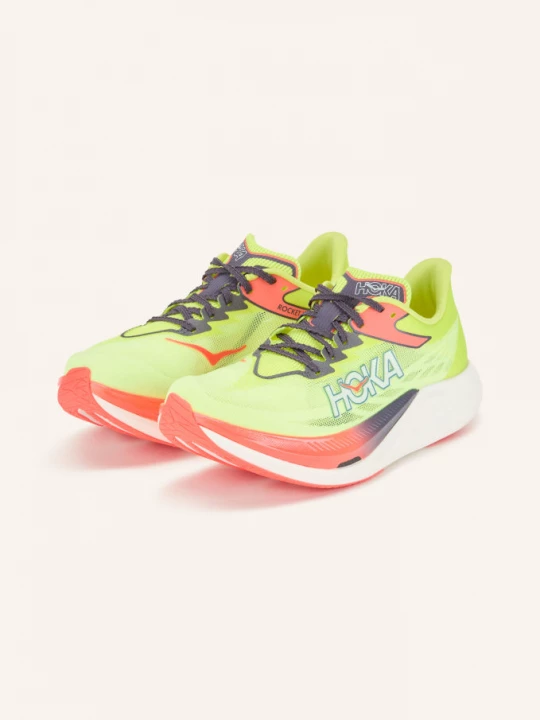 Obrázek produktu Hoka Běžecké Boty U Rocket X 3 neonově žlutá / tmavě šedá / neonově oranžová