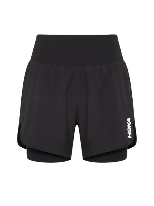 Obrázek produktu HOKA Sportovní kalhoty 'Glide' černá / bílá