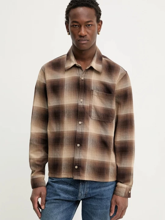 Obrázek produktu Hollister Co. Bavlněná košile Hollister Co. hnědá