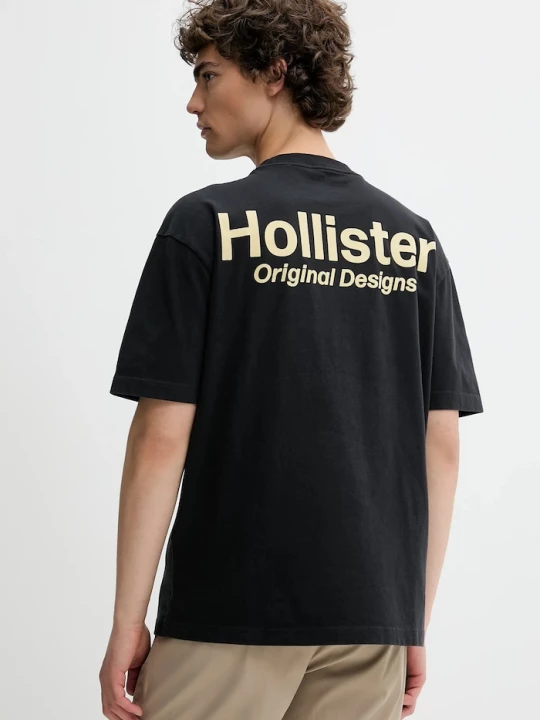 Obrázek produktu Hollister Co. Bavlněné tričko Hollister Co. černá