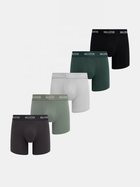 Obrázek produktu Hollister Co. Boxerky Hollister Co. 5-pack zelená