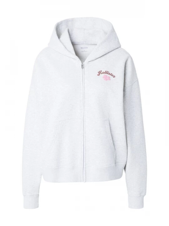 Obrázek produktu HOLLISTER Mikina čokoládová / šedá / světle růžová