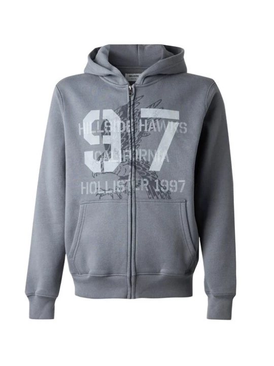 Obrázek produktu HOLLISTER Mikina 'MALLCORE' šedá / světle šedá / černá / offwhite