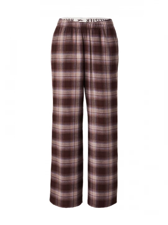 Obrázek produktu HOLLISTER Pyžamové kalhoty režná / modrá / hnědá / světle hnědá