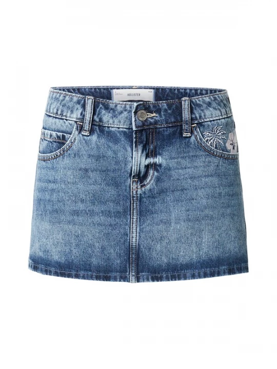 Obrázek produktu HOLLISTER Sukně 'SANTA CRUZ' modrá džínovina / offwhite