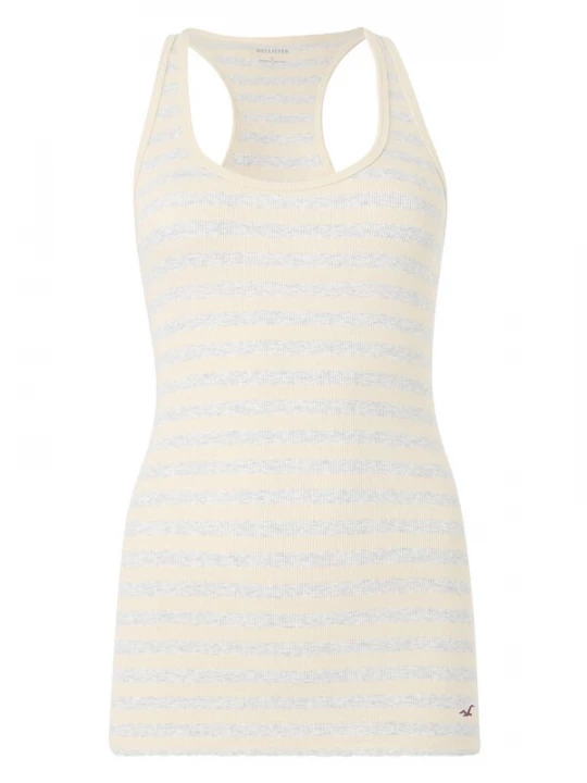 Obrázek produktu HOLLISTER Top pastelově žlutá / světle šedá