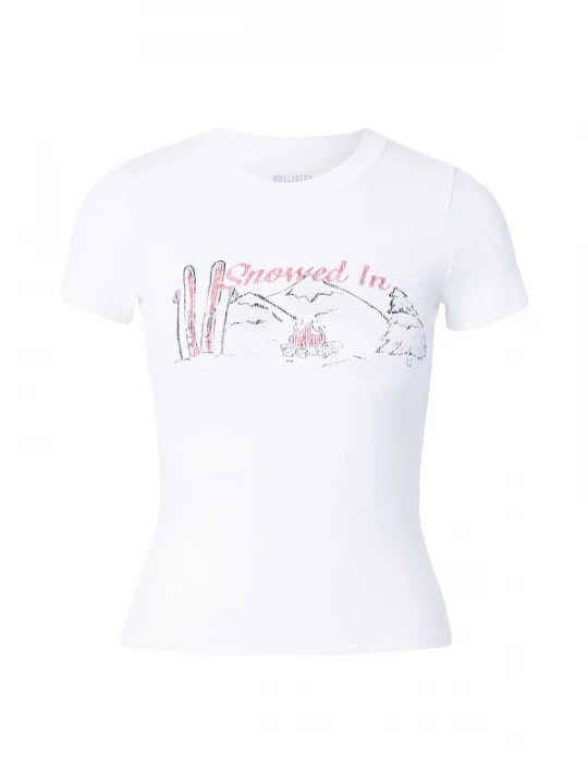 Obrázek produktu HOLLISTER Tričko červená / černá / bílá