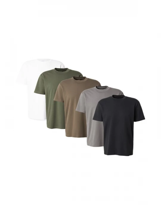 Obrázek produktu HOLLISTER Tričko 'EVERYDAY' hnědá / šedá / olivová / černá / bílá