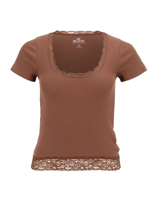 Obrázek produktu HOLLISTER Tričko karamelová