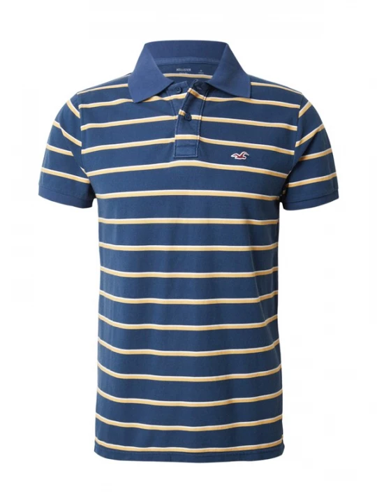 Obrázek produktu HOLLISTER Tričko marine modrá / žlutá / bílá