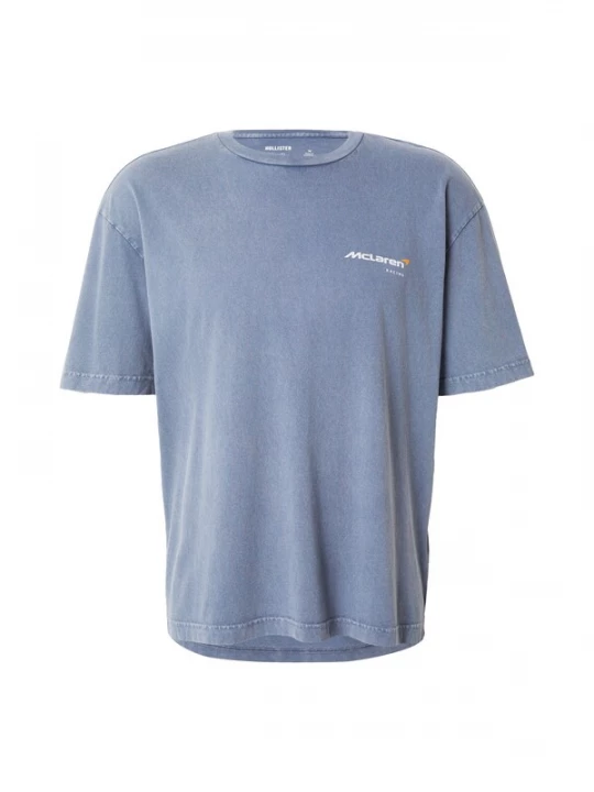 Obrázek produktu HOLLISTER Tričko 'MCLAREN' safírová / tmavě oranžová / černá / bílá