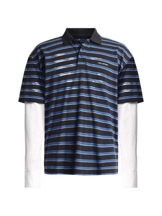 Obrázek produktu HOLLISTER Tričko námořnická modř / černá / bílá