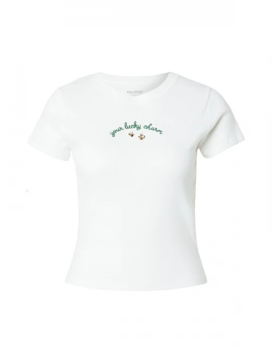 Obrázek produktu HOLLISTER Tričko 'PATRICKS' zelená / bílá