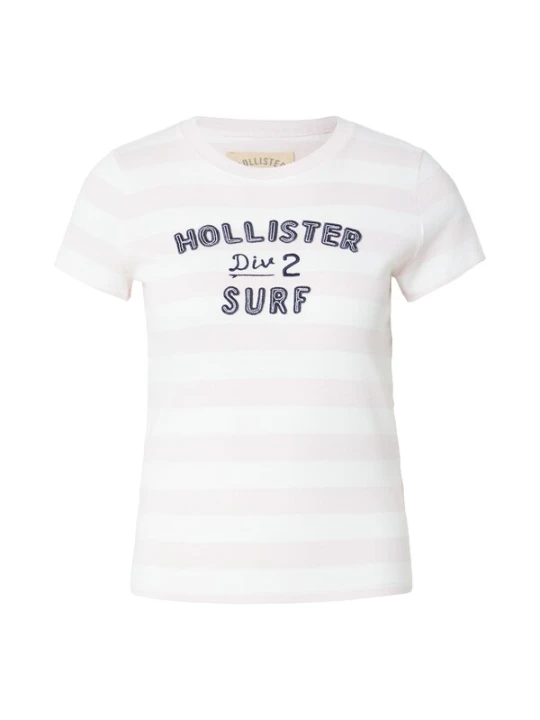 Obrázek produktu HOLLISTER Tričko růžová / černá / bílá
