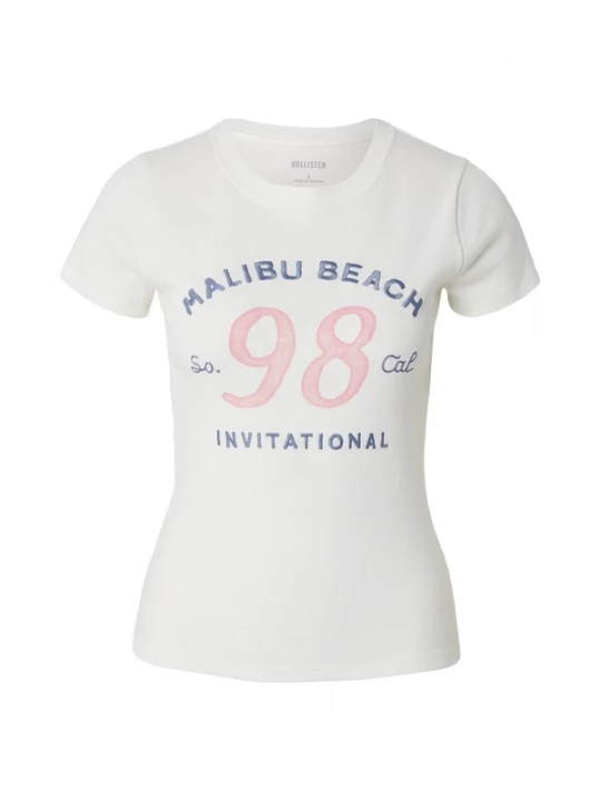 Obrázek produktu HOLLISTER Tričko safírová / růžová / bílá
