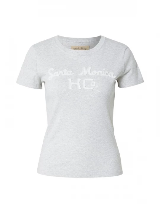 Obrázek produktu HOLLISTER Tričko světle šedá / bílá