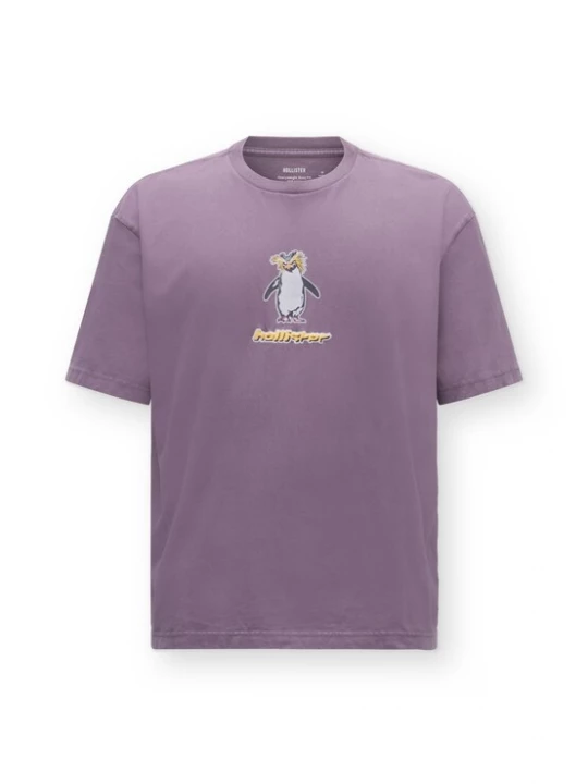 Obrázek produktu HOLLISTER Tričko žlutá / fialová / černá / offwhite